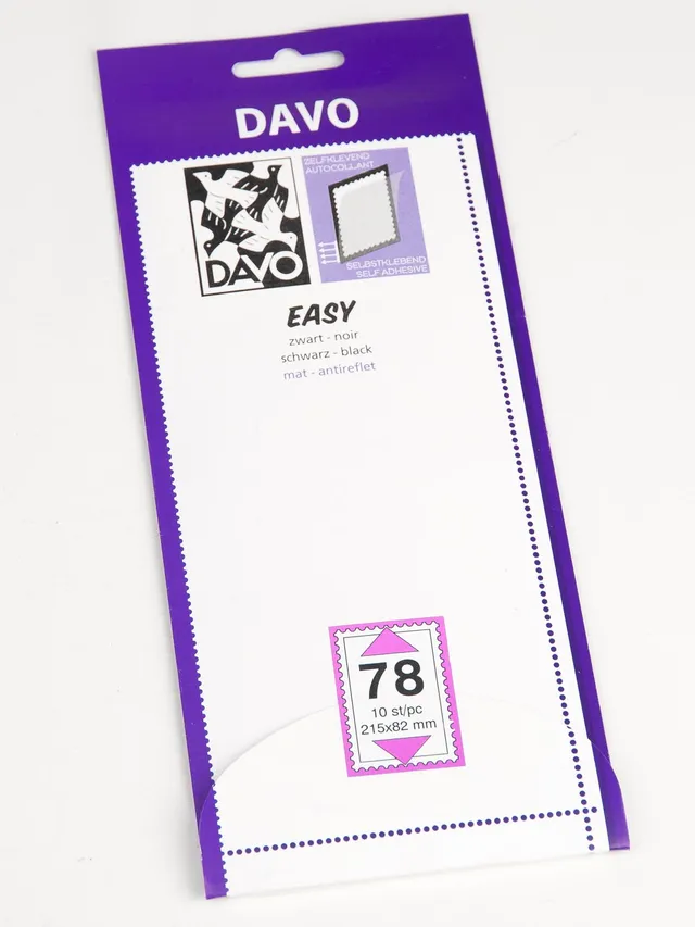 davo-easy-bandes-montage-timbres-noires-z78-215x82-10-pcs image 1