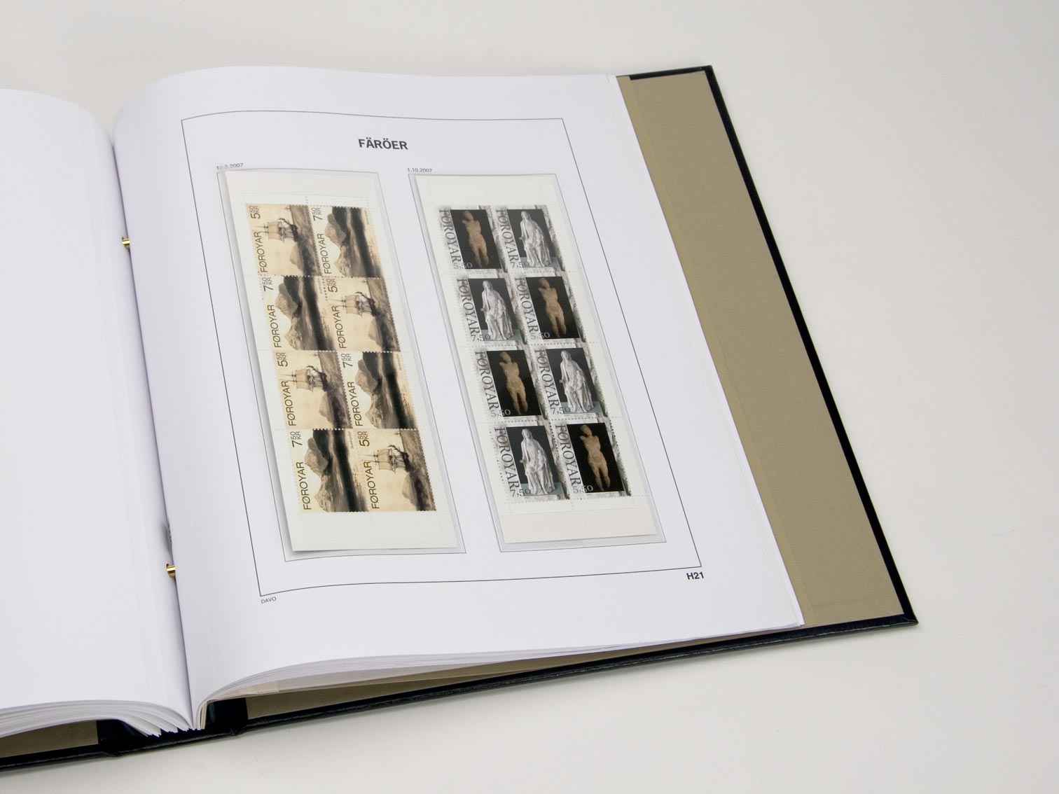 davo-luxe-f-ro-carnets-2007-feuilles-suppl-ment-timbres image 1