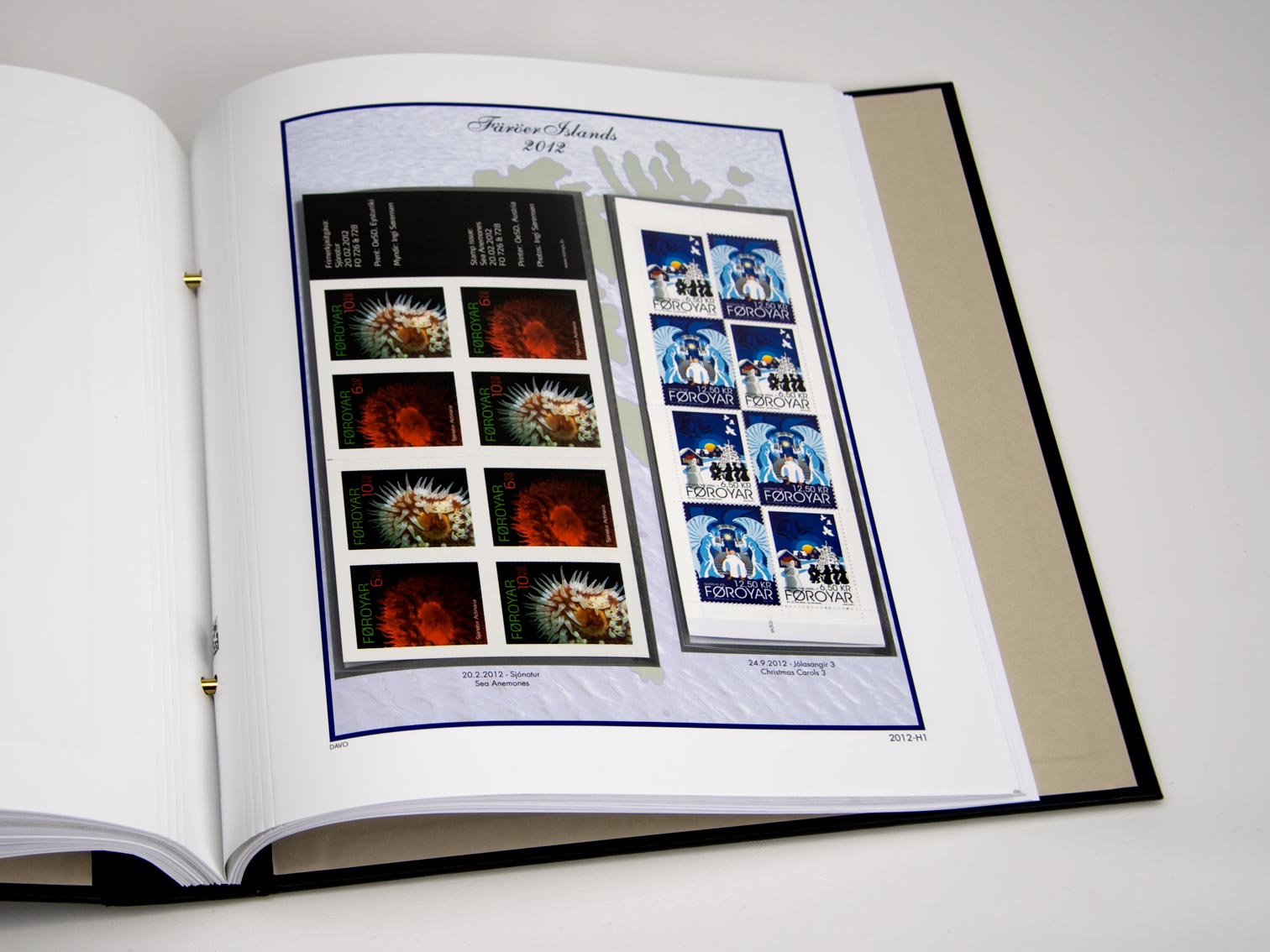 davo-luxe-faroer-boekjes-2002-pages-album-timbres-170g image 1