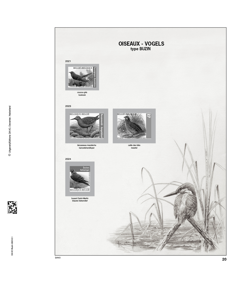 davo-luxe-suppl-ment-belgique-buzin-2025-2-feuilles image 1