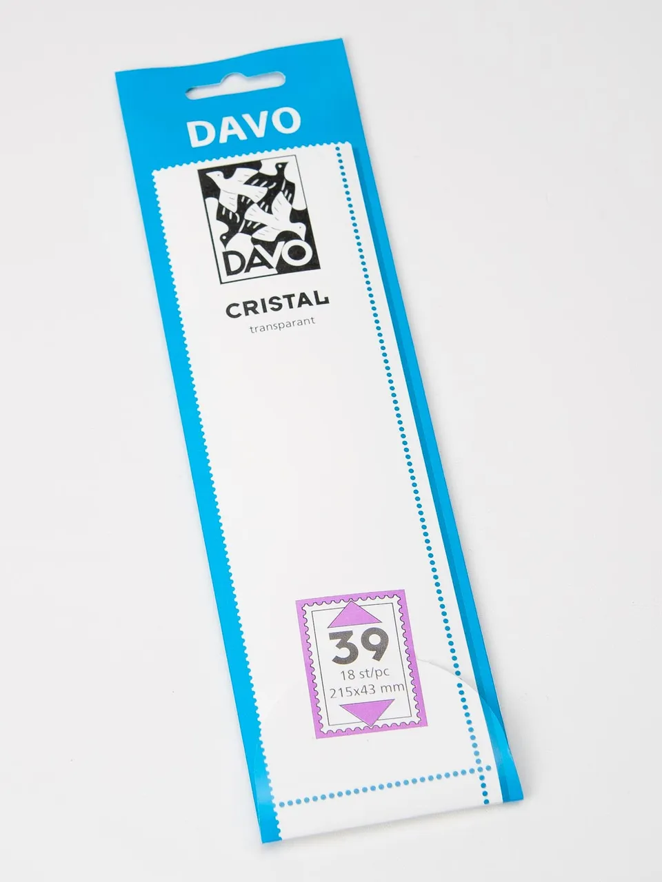 davo-cristal-c39-bandes-de-montage-215x43-lot-de-18-transparent image 1