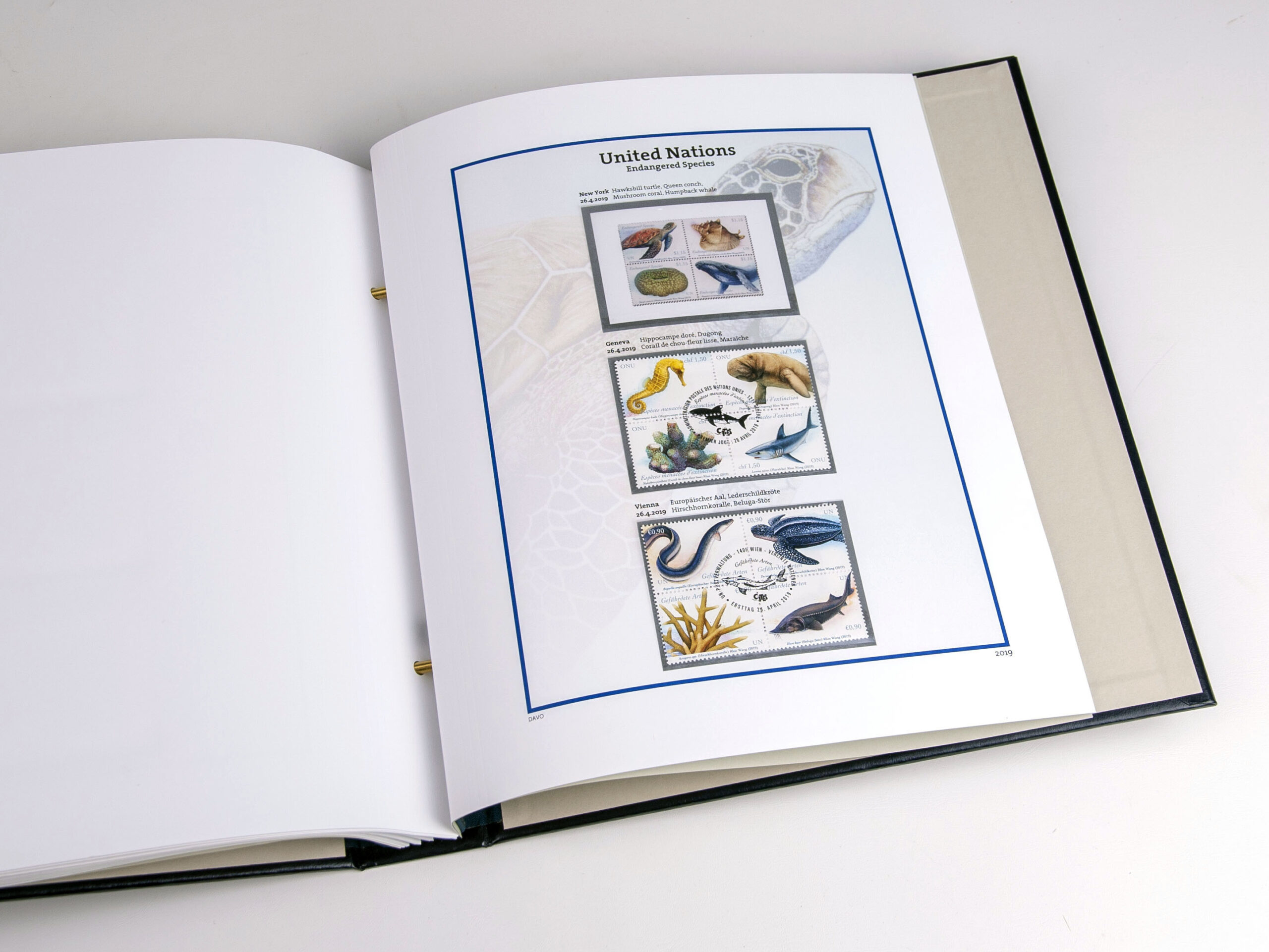 davo-luxe-onu-esp-ces-menac-es-2019-feuille-timbres-200g image 1