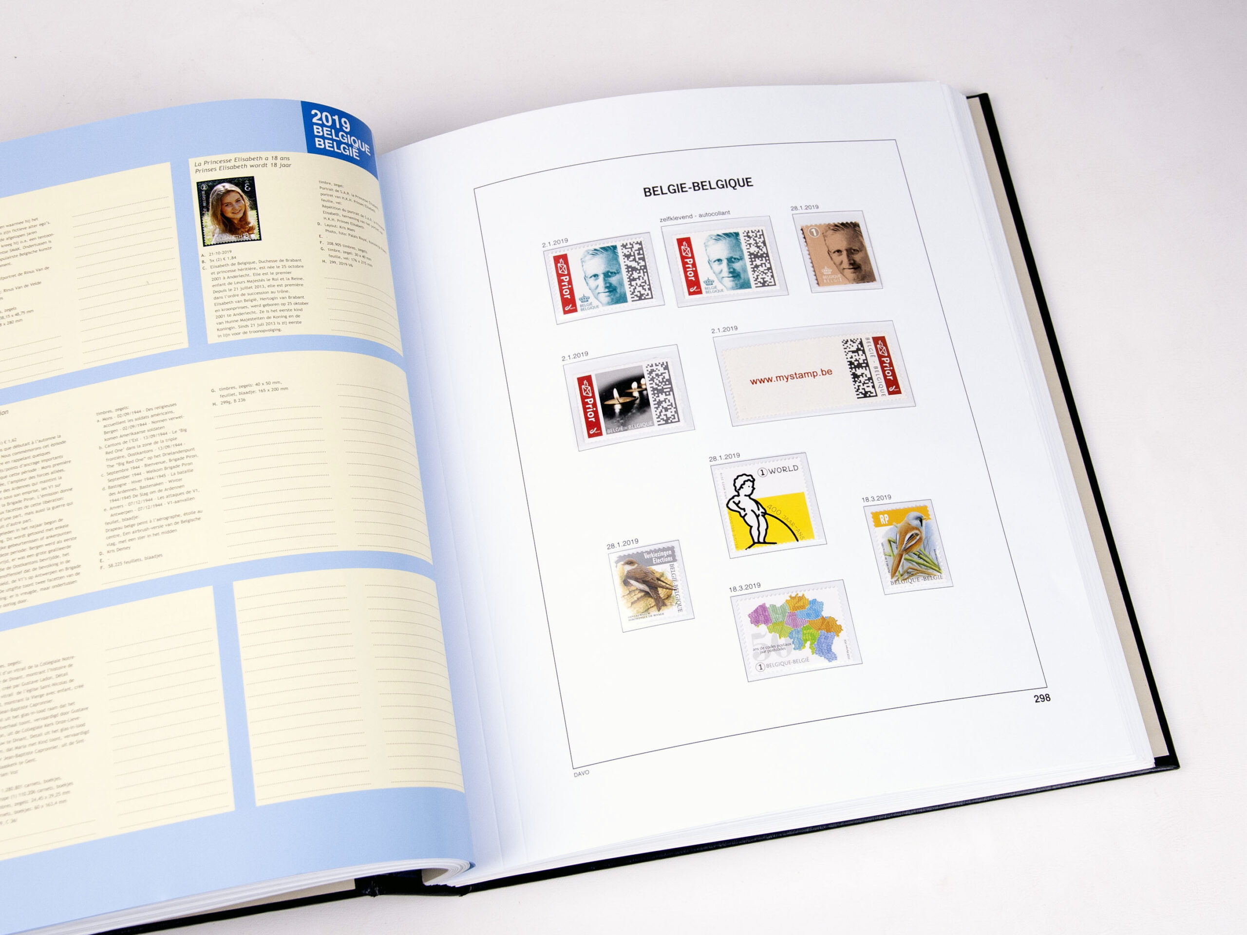 davo-luxe-belgique-2019-pages-album-timbres-170-g image 1