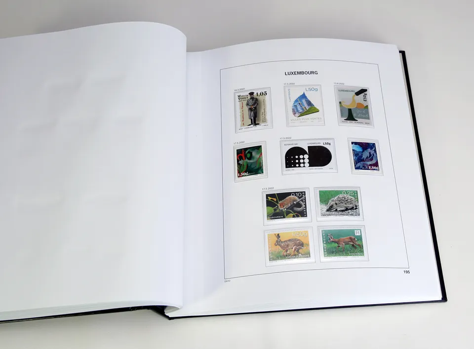 davo-luxe-luxembourg-2022-pages-suppl-ment-album-timbres-170g image 1