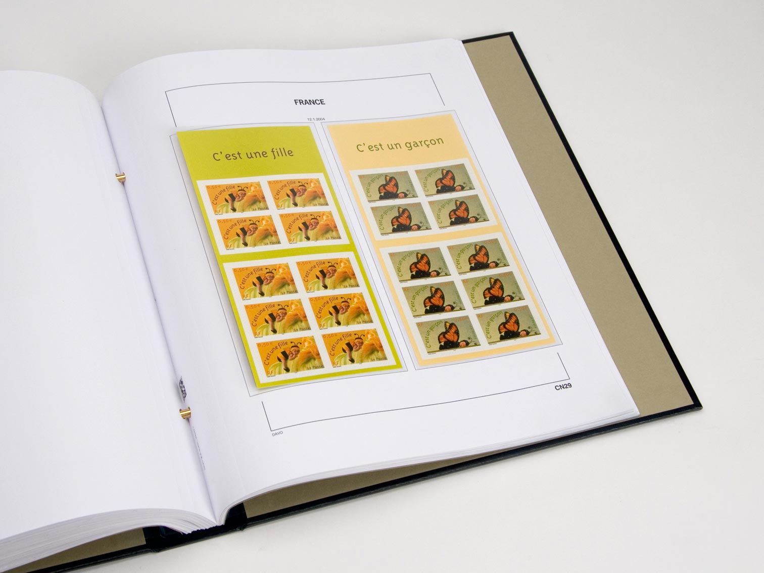 davo-luxe-france-carnets-2004-pages-album-timbres-170g image 1