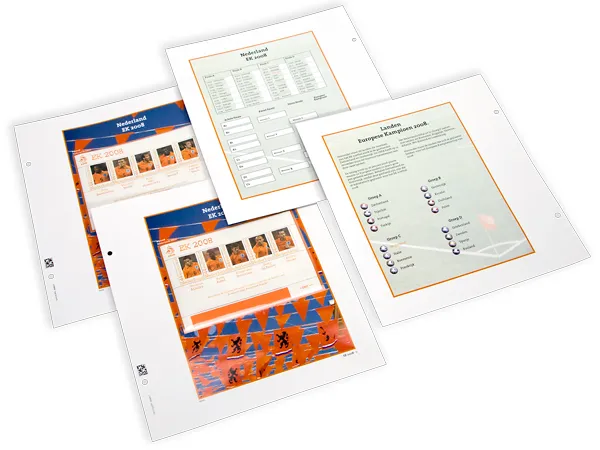 davo-luxe-pays-bas-ek-08-feuilles-timbres-x5-blocs image 1