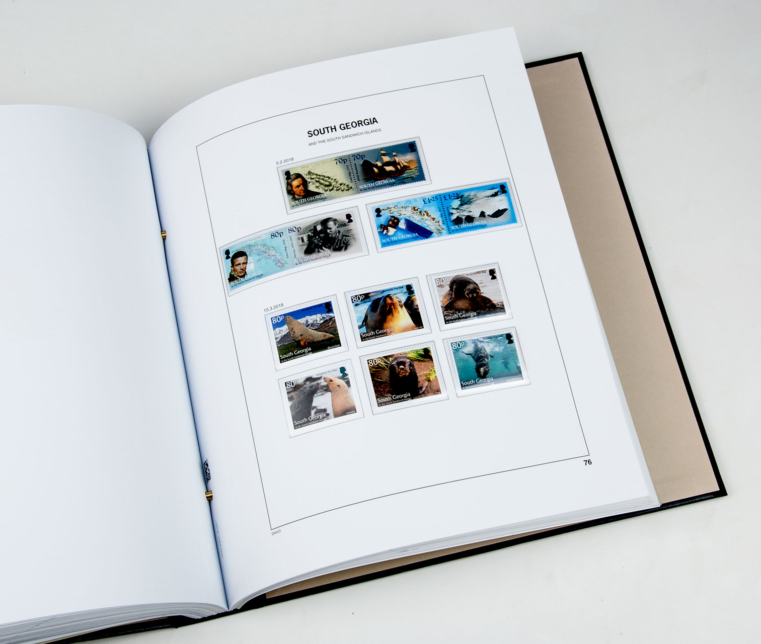 davo-luxe-falkland-dep-2018-pages-album-timbres-170g image 1