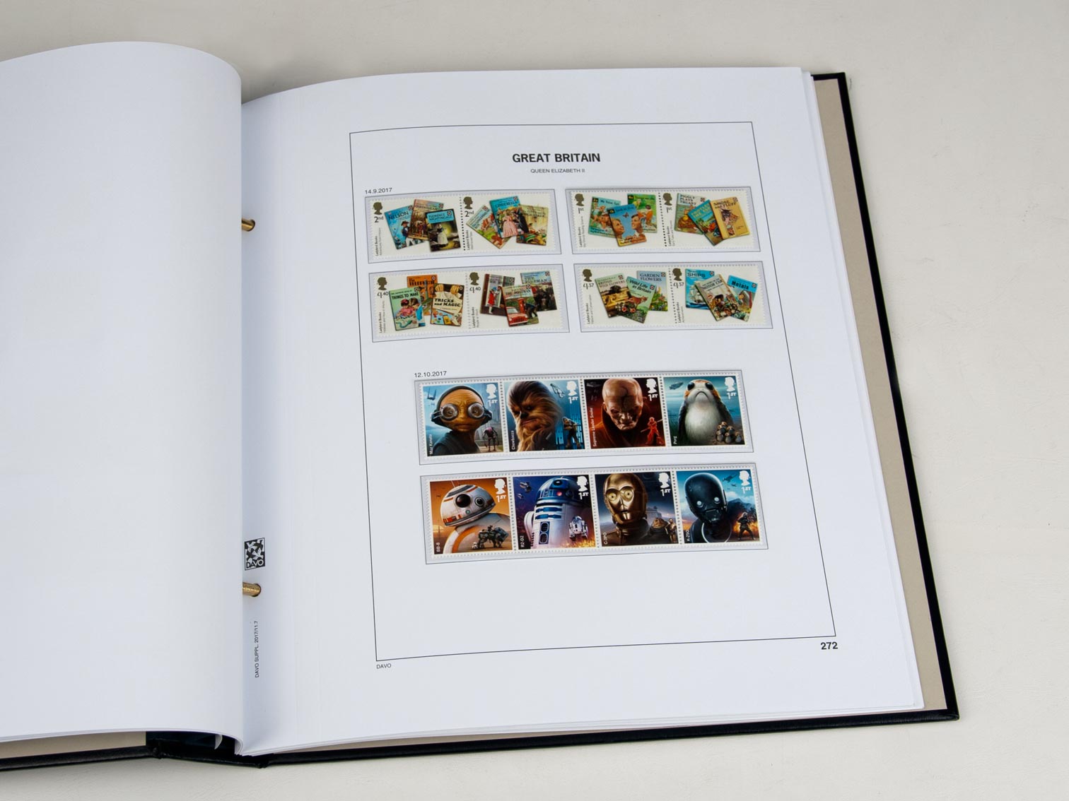 davo-luxe-grande-bretagne-2017-pages-album-timbres-170g image 1