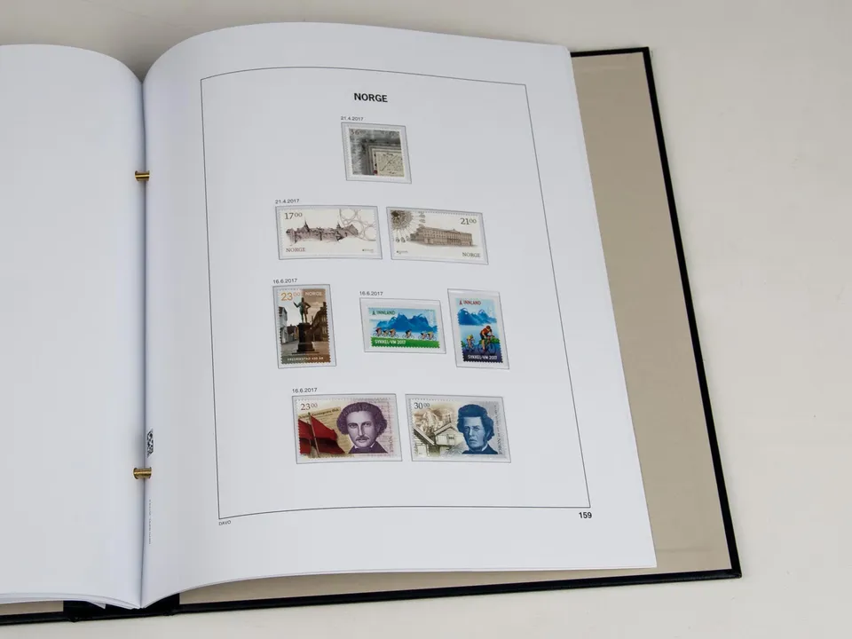 davo-luxe-norv-ge-2017-pages-album-timbres image 1