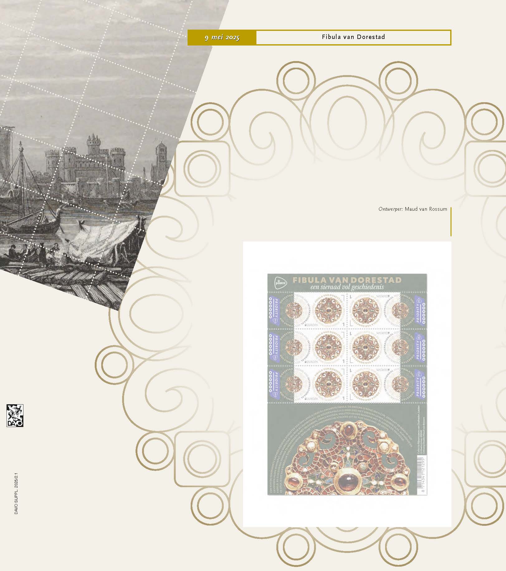 davo-luxe-feuillets-timbres-pays-bas-feuillets-illustr-s-2025 image 1