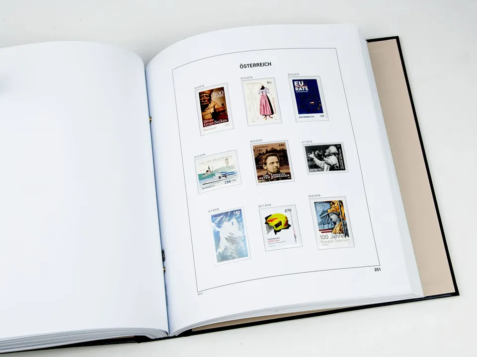 davo-luxe-autriche-2018-feuilles-album-timbres-papier-170g image 1
