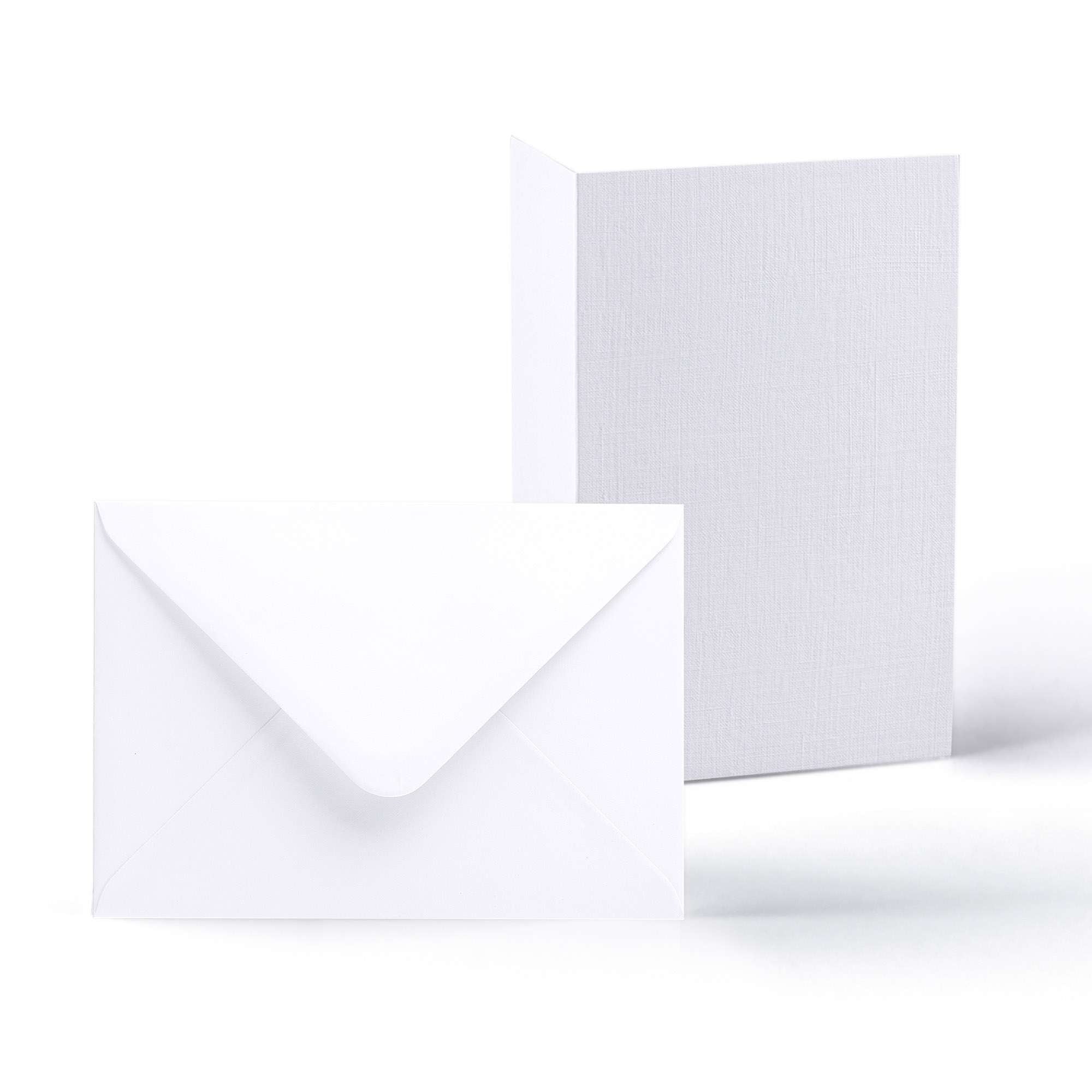 enveloppes-france-cartes-et-papiers-lot-cartes-enveloppes-lin-blanc-130x130-mm image 1