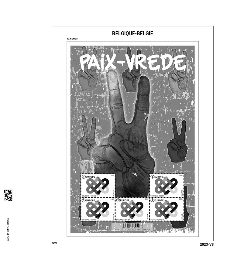 davo-luxe-belgique-feuillets-2023-pages-album-timbres image 1