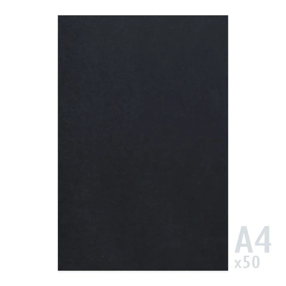 enveloppes-france-papier-noir-225g-m-a4-50-feuilles-carte-lisse image 1