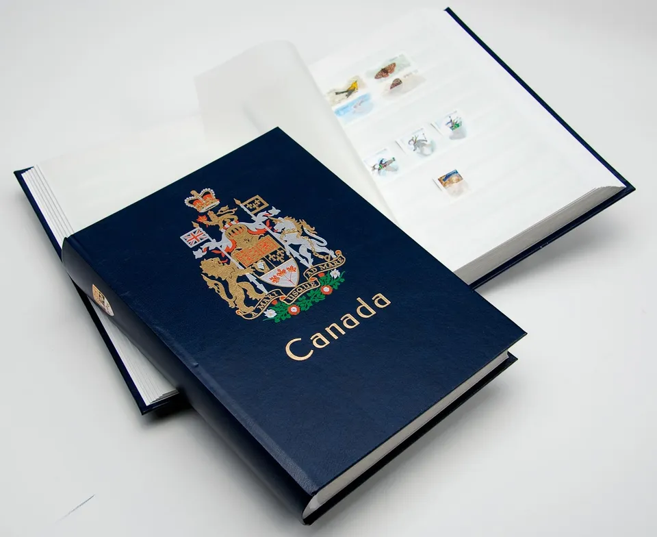 davo-g-canada-carnet-timbres-bleu-doubles image 1