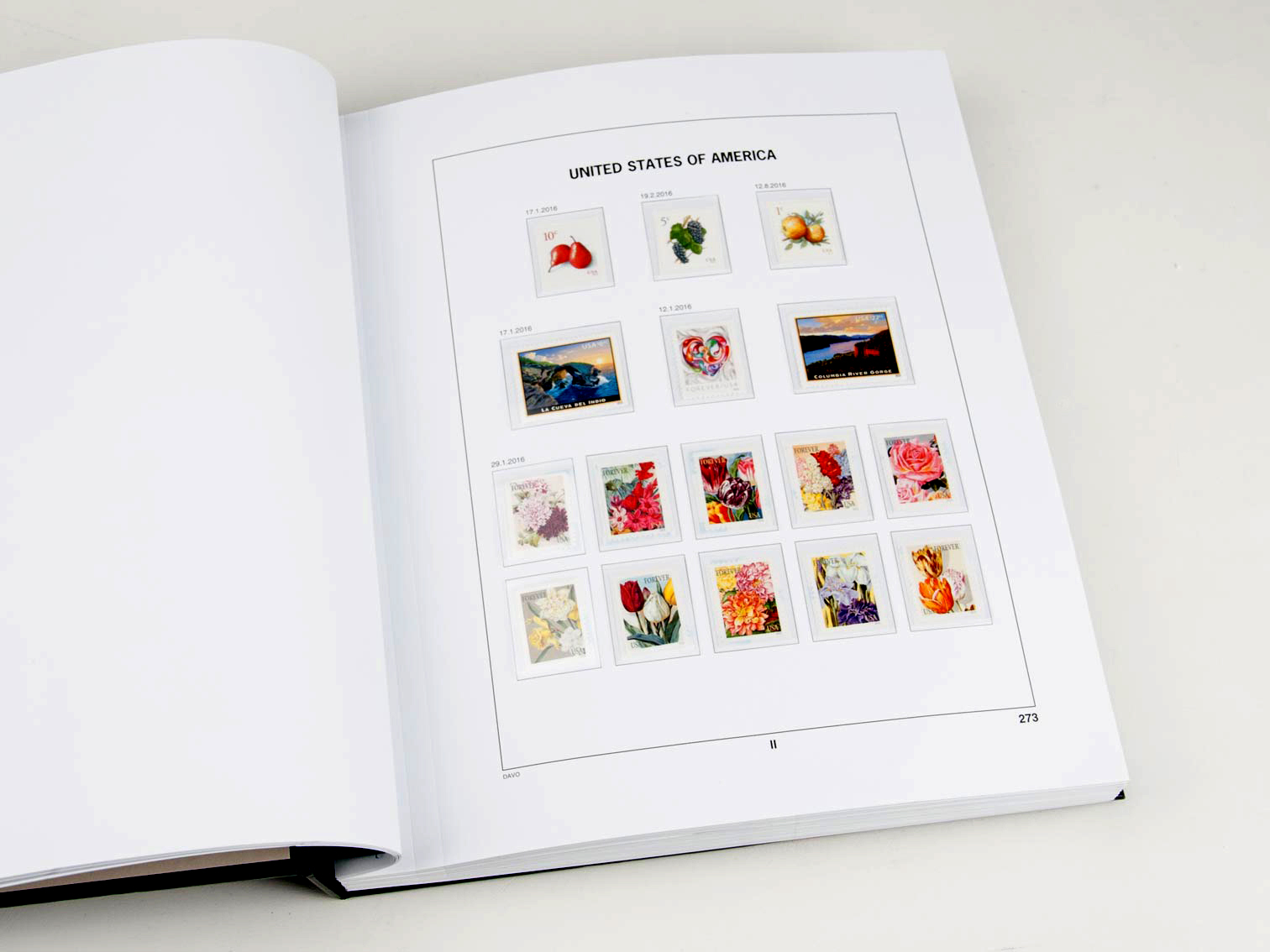 davo-luxe-usa-2016-feuilles-album-timbres-170-g image 1