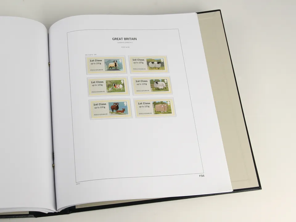 davo-luxe-feuilles-suppl-ment-fast-stamps-grande-bretagne-2012 image 1