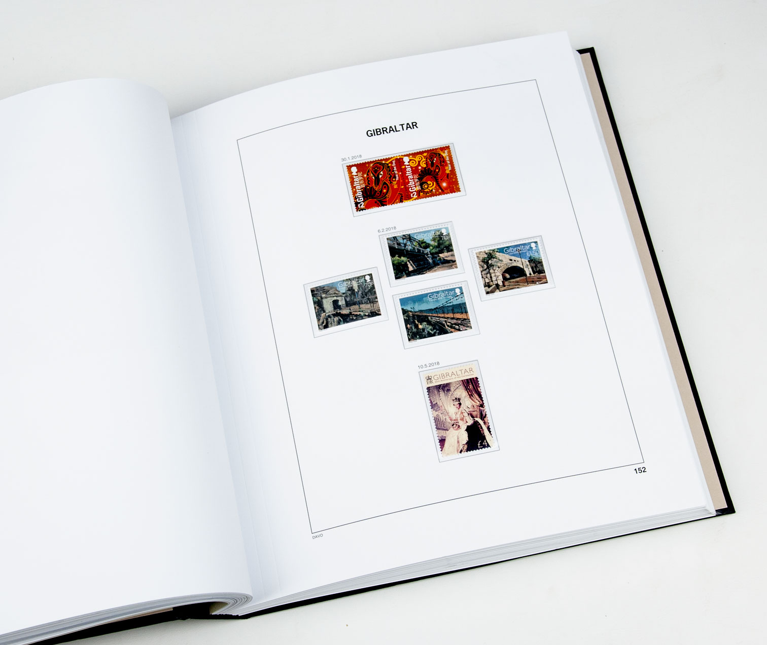 davo-luxe-gibraltar-2018-pages-album-timbres-170-g image 1