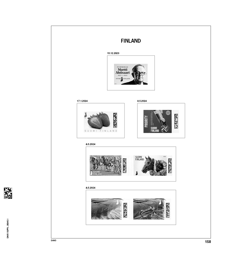 davo-luxe-finlande-2024-pages-album-timbres-170g image 1