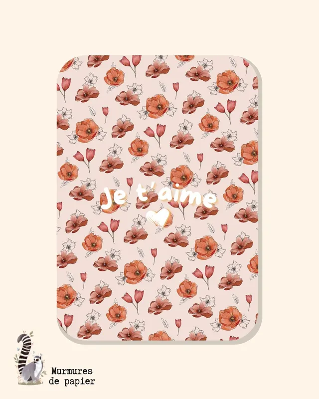 murmures-de-papier-je-t-aime-carte-postale-a6-papier-v-lin image 1