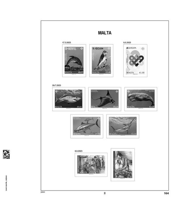 davo-luxe-suppl-ment-malta-2023-pages-album-timbres image 1