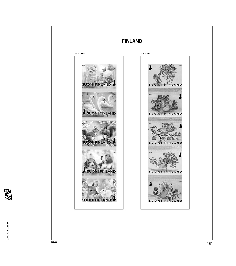 davo-luxe-finlande-2023-pages-album-timbres-170g image 1