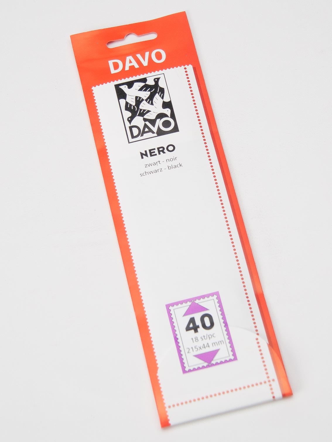 davo-nero-n40-bandes-timbres-215x44-fond-noir-18-pi-ces image 1