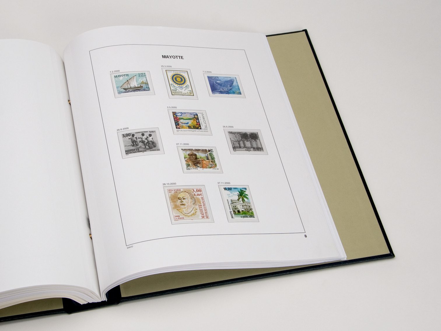 davo-luxe-mayotte-2010-feuilles-suppl-ment-timbres-170g image 1