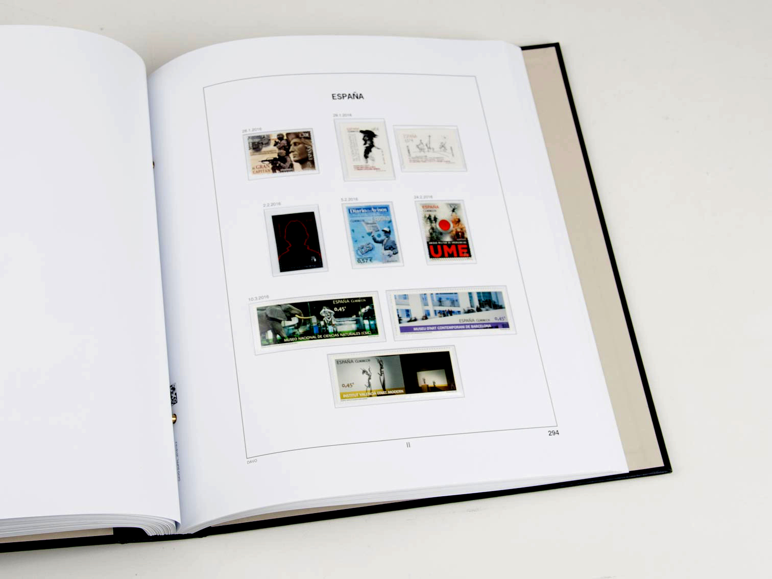 davo-luxe-espagne-2016-feuilles-album-timbres-170-g image 1