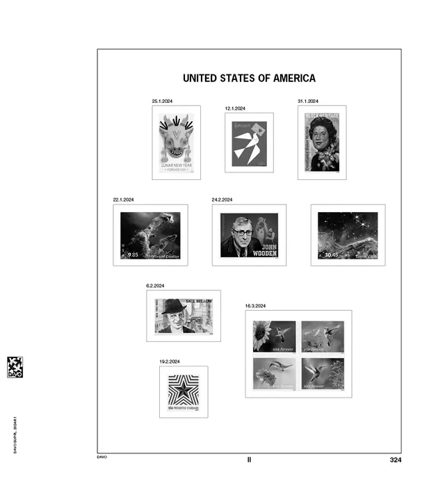 davo-luxe-usa-2024-pages-album-timbres-170g image 1
