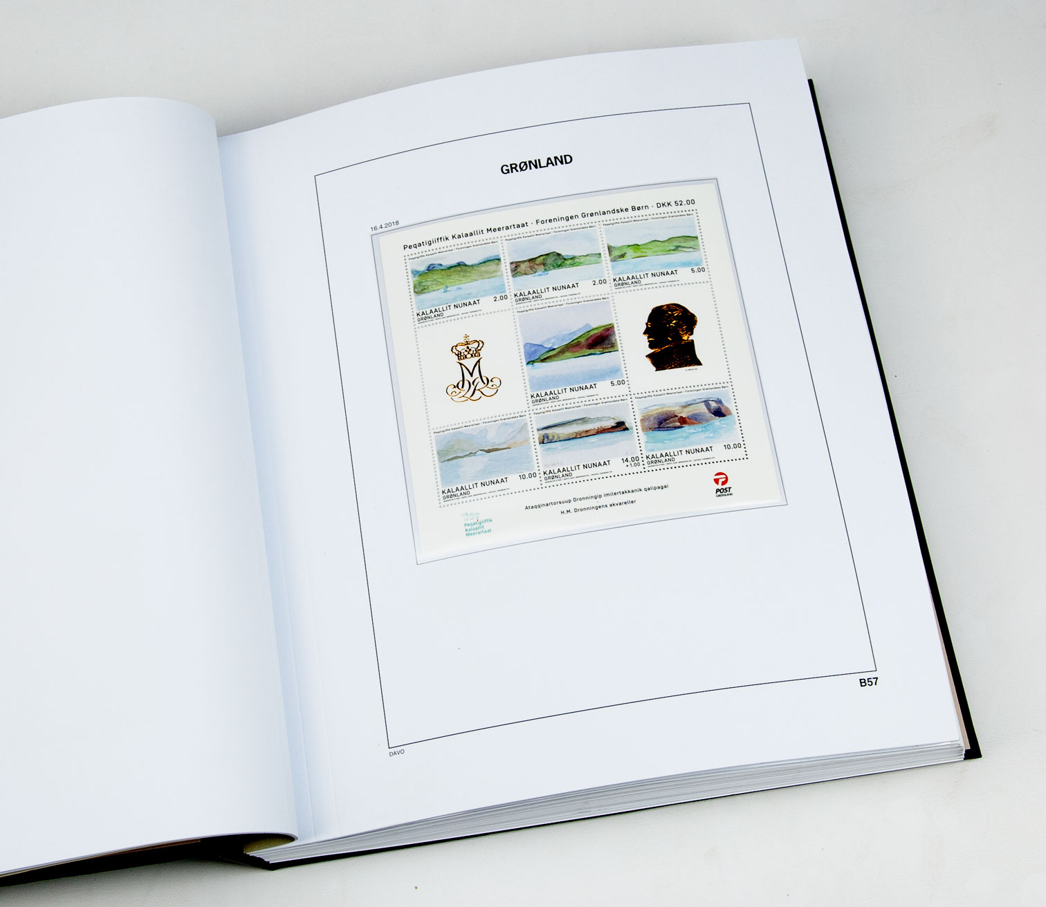davo-luxe-suppl-ment-groenland-2018-feuilles-album-timbres image 1
