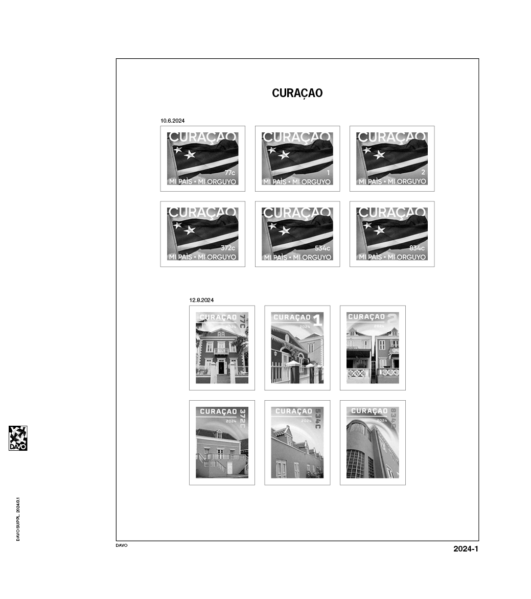 davo-luxe-suppl-ment-cura-ao-2024-pages-album-timbres-170g image 1