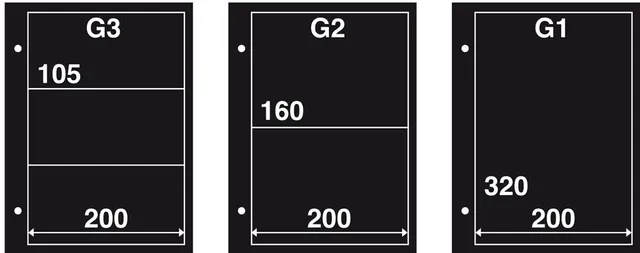 davo-pochettes-fdc-g2-noires-lot-10-pour-4-enveloppes image 1