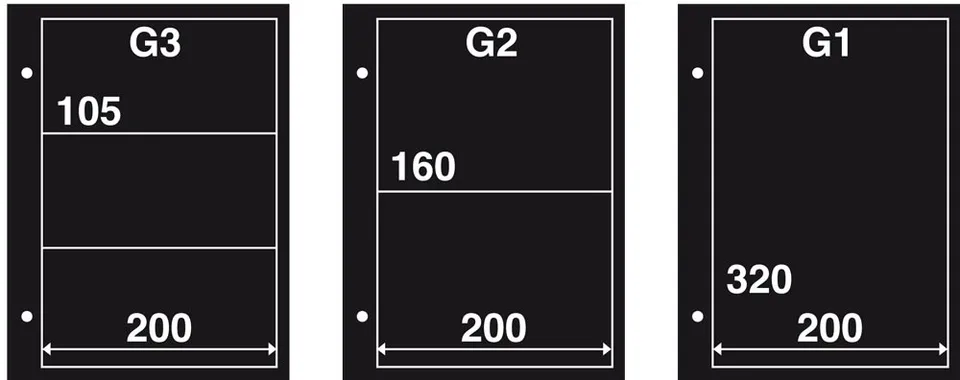 davo-pochettes-fdc-g2-noires-lot-10-pour-4-enveloppes image 1