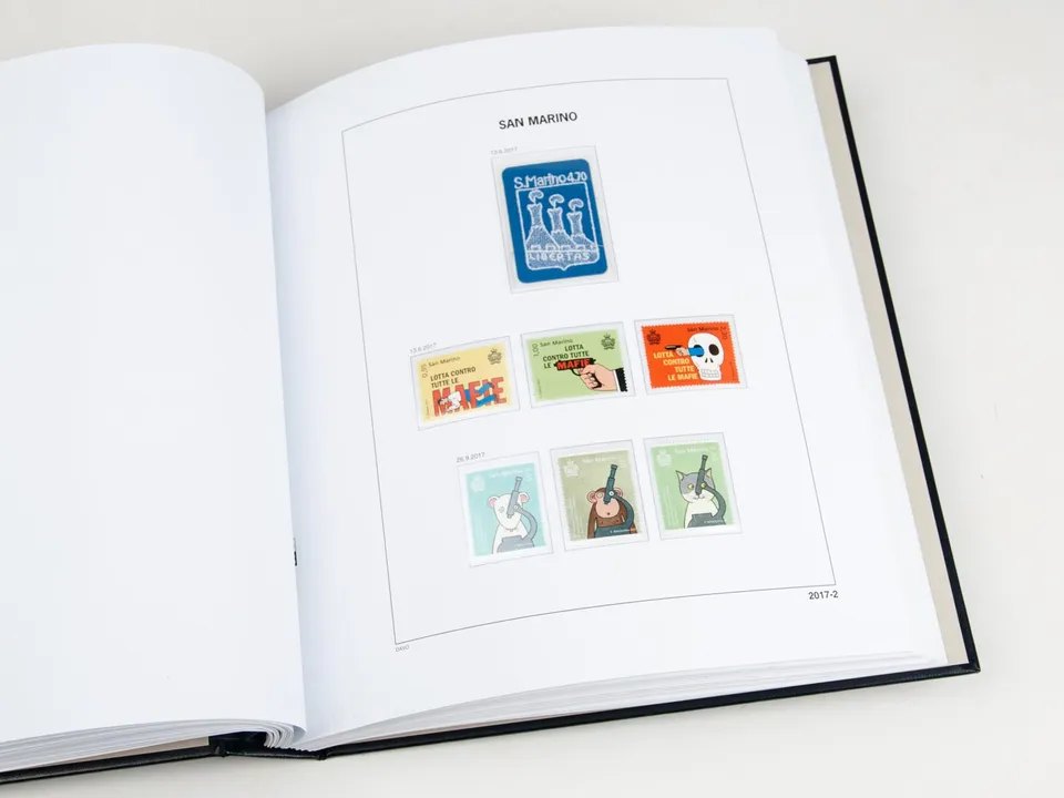 davo-luxe-saint-marin-2017-feuilles-album-timbres-170-g image 1