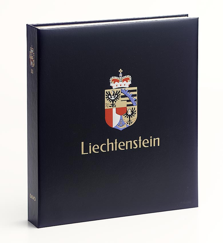 davo-luxe-liechtenstein-i-album-timbres-1912-1969-bleu image 1