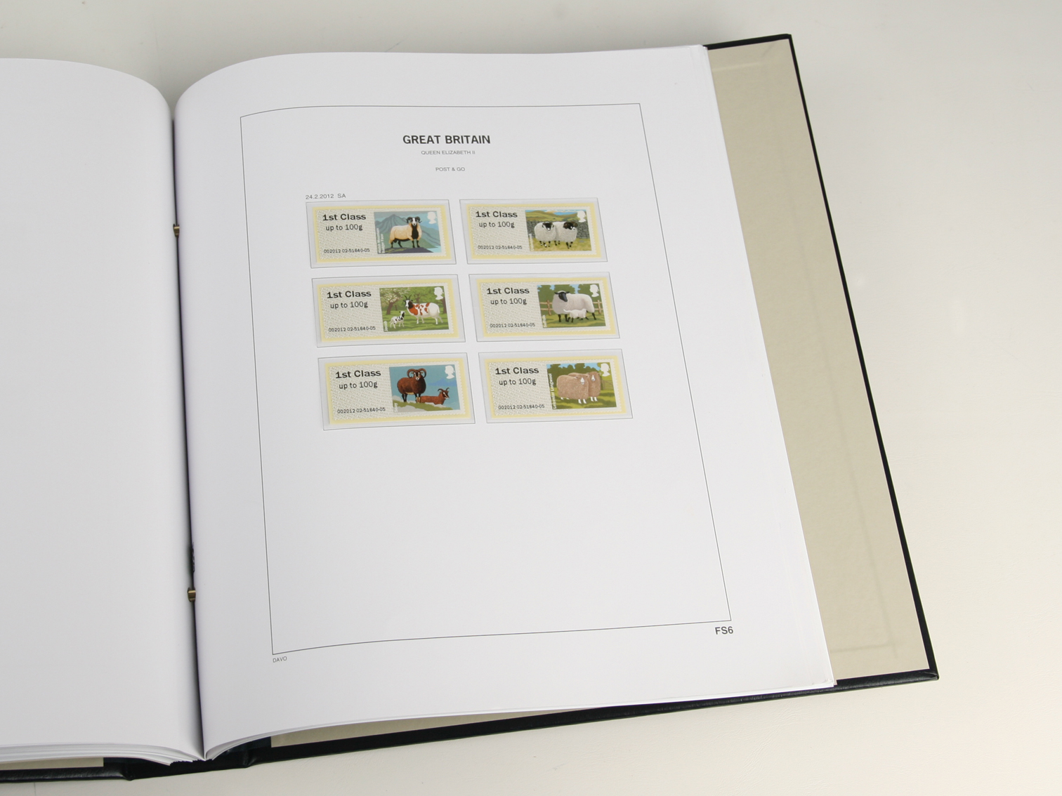 davo-luxe-feuilles-suppl-ment-fast-stamps-grande-bretagne-2012 image 1