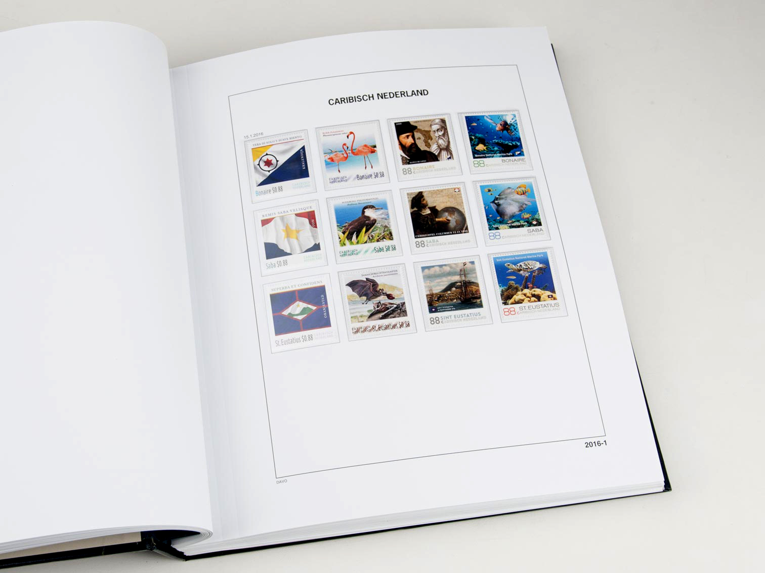 davo-luxe-caribisch-2016-feuilles-album-timbres-papier-170g image 1