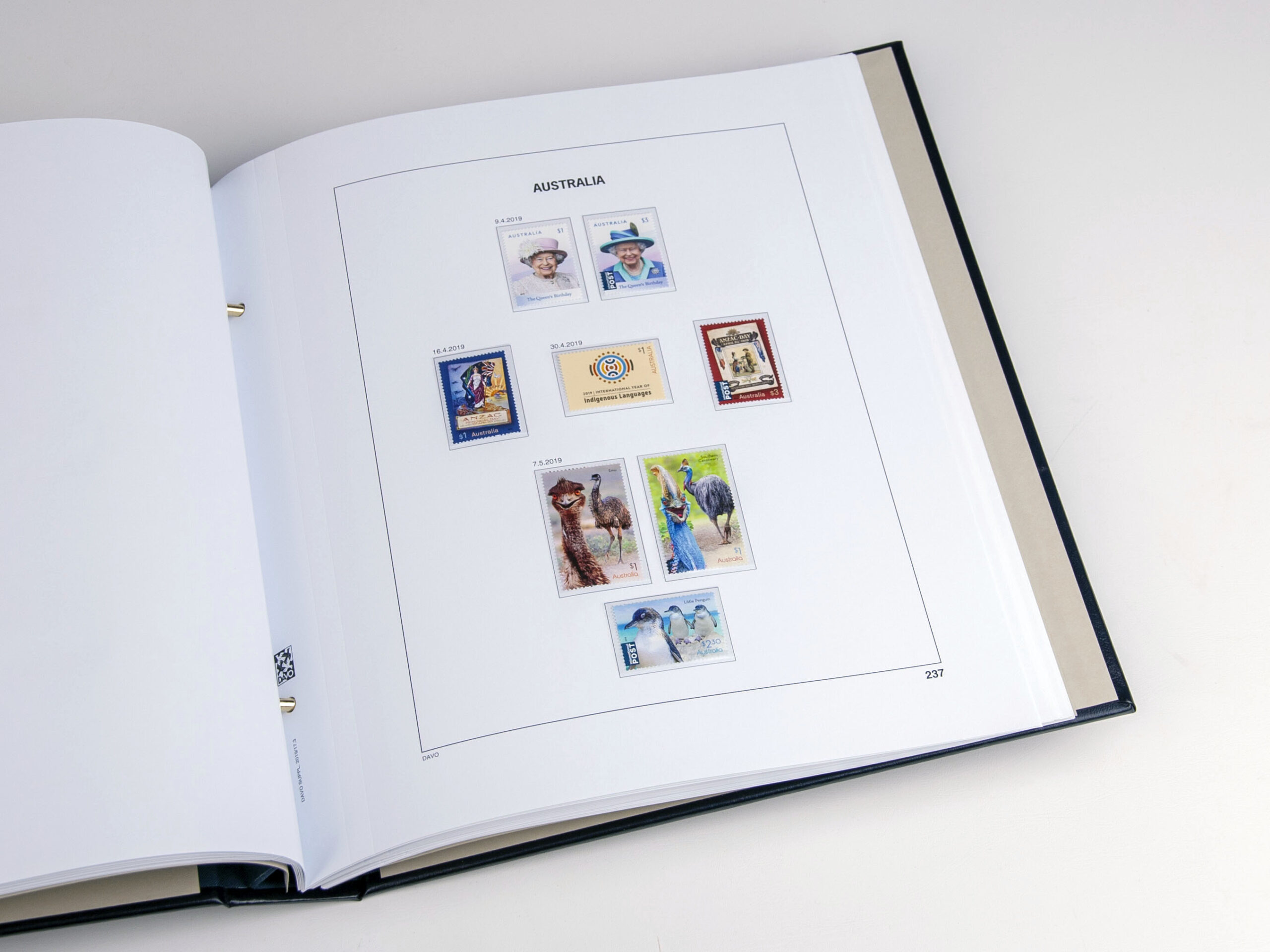 davo-luxe-australie-2019-feuillets-album-timbres image 1