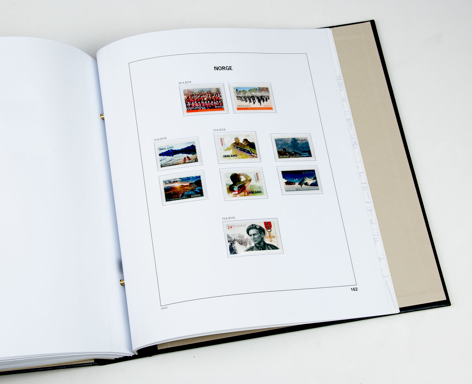 davo-luxe-feuilles-suppl-ment-norv-ge-2018-pour-album-timbres image 1
