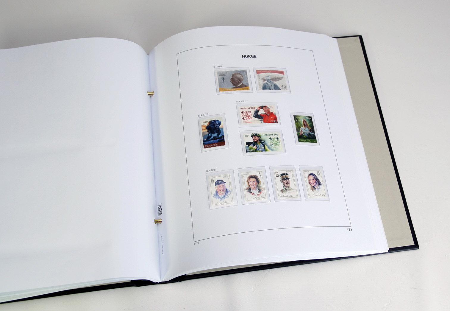 davo-luxe-norv-ge-2022-pages-album-timbres-suppl-ment image 1
