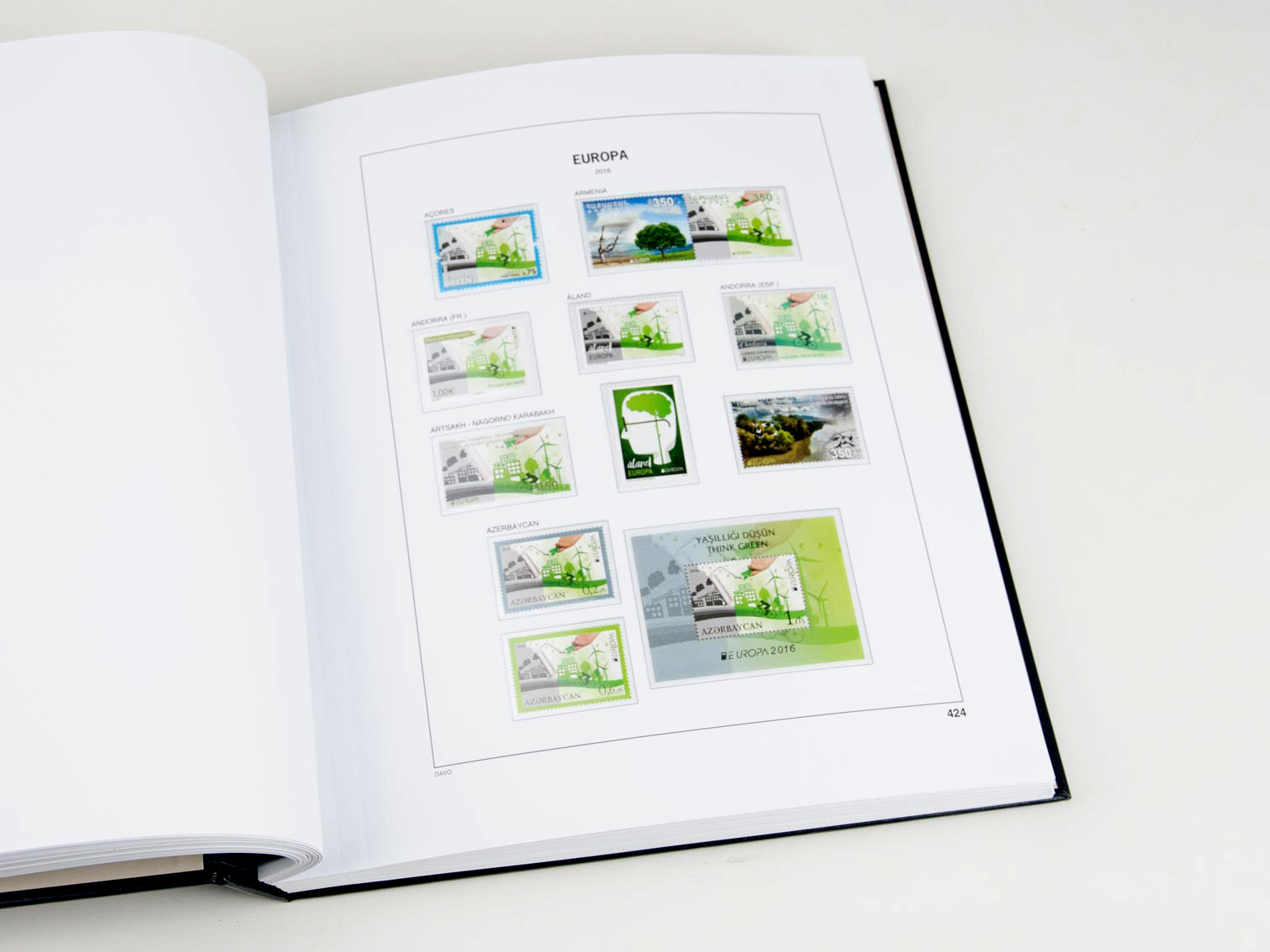 davo-luxe-europa-cept-2016-feuilles-album-timbres-170g image 1