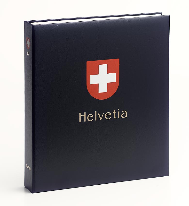 davo-luxe-classeur-album-timbres-suisse-i-bleu-blason image 1