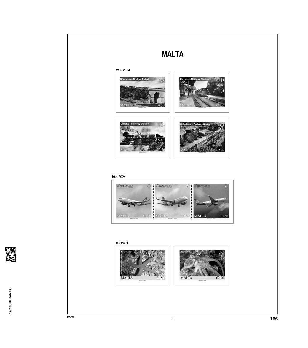 davo-luxe-suppl-ment-malte-2024-feuilles-album-timbres image 1
