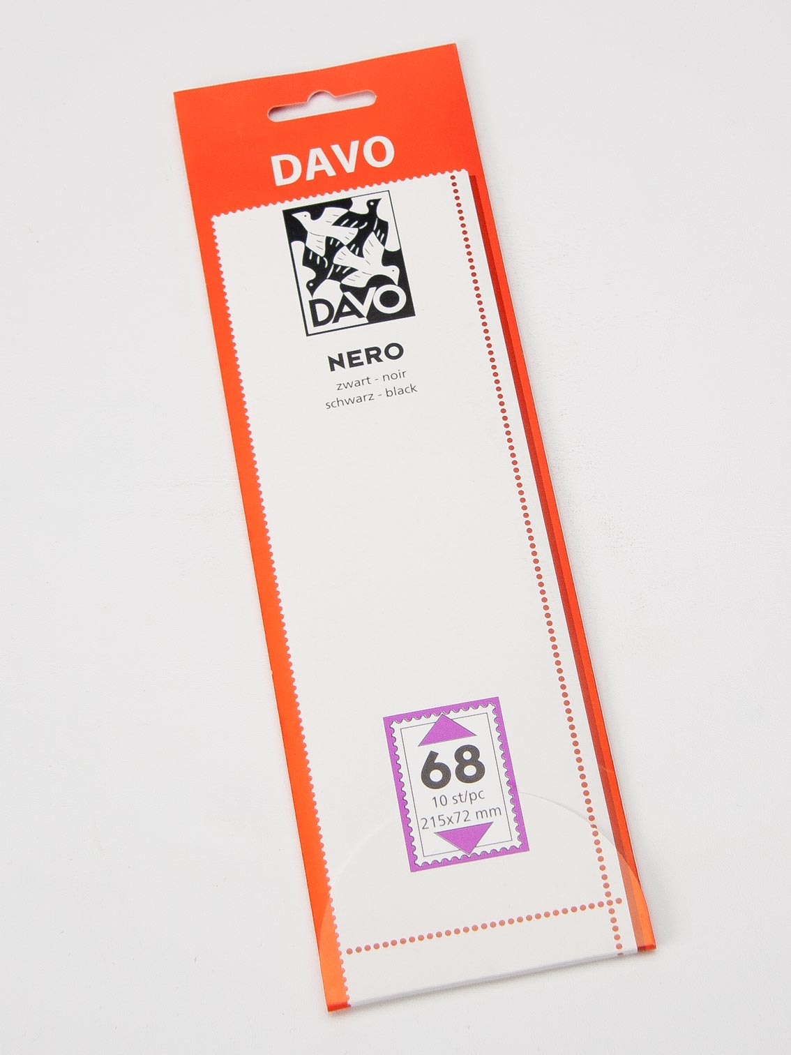 davo-nero-n68-bandes-timbres-215x72-fond-noir-x10 image 1