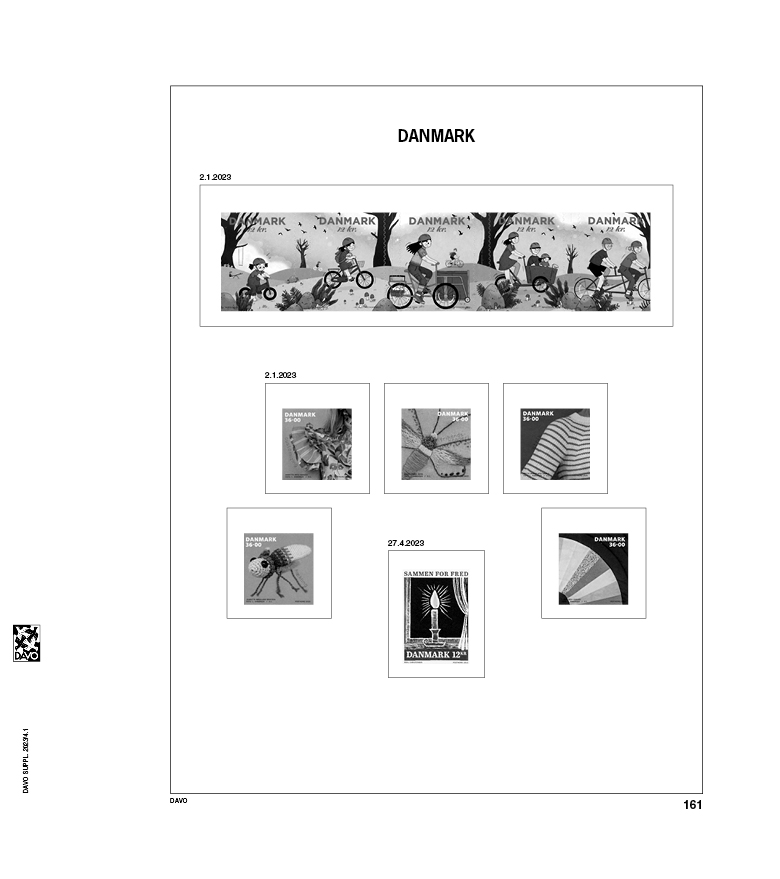 davo-luxe-danemark-2023-pages-album-timbres-170-g image 1