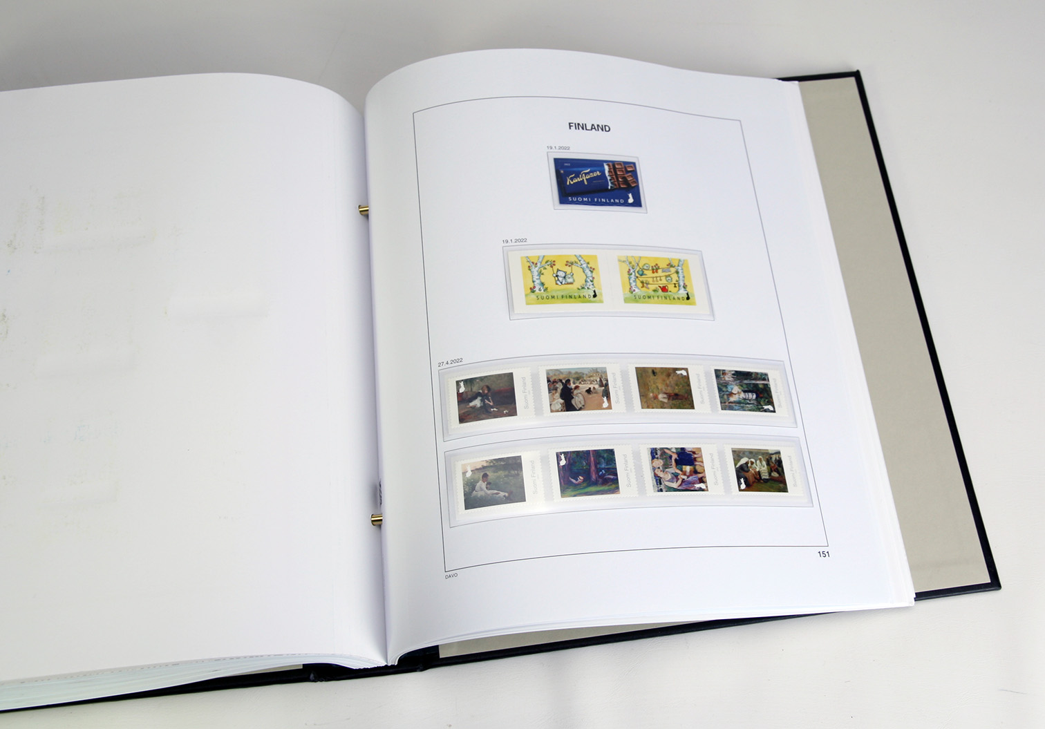 davo-luxe-finlande-2022-pages-album-timbres-170g image 1