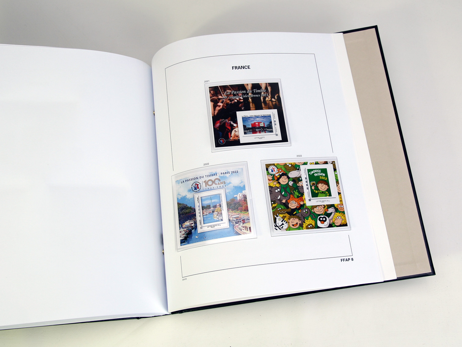 davo-luxe-france-ffap-2022-feuilles-album-timbres-170g image 1