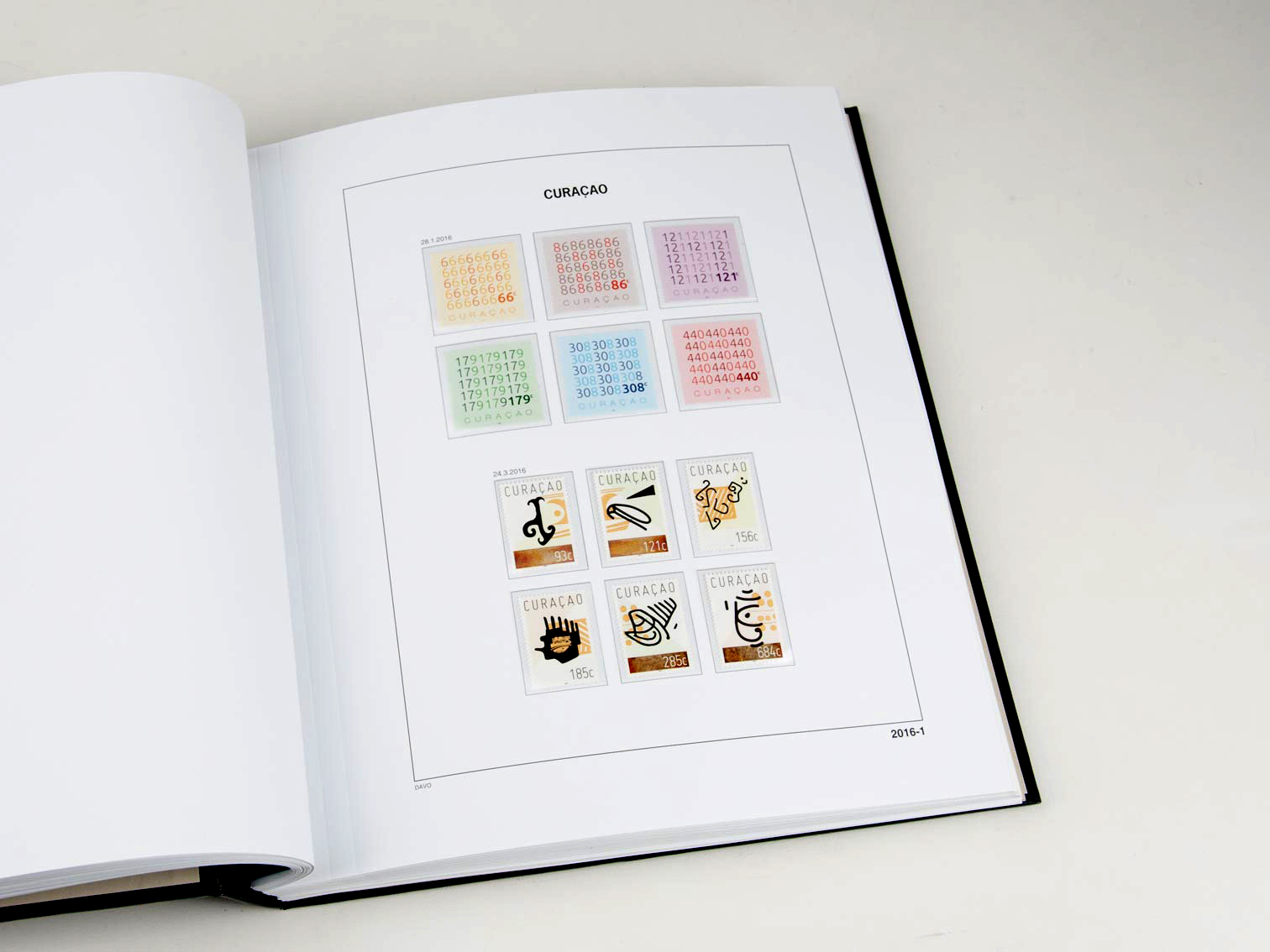 davo-luxe-suppl-ment-cura-ao-2016-pages-album-timbres-170g image 1