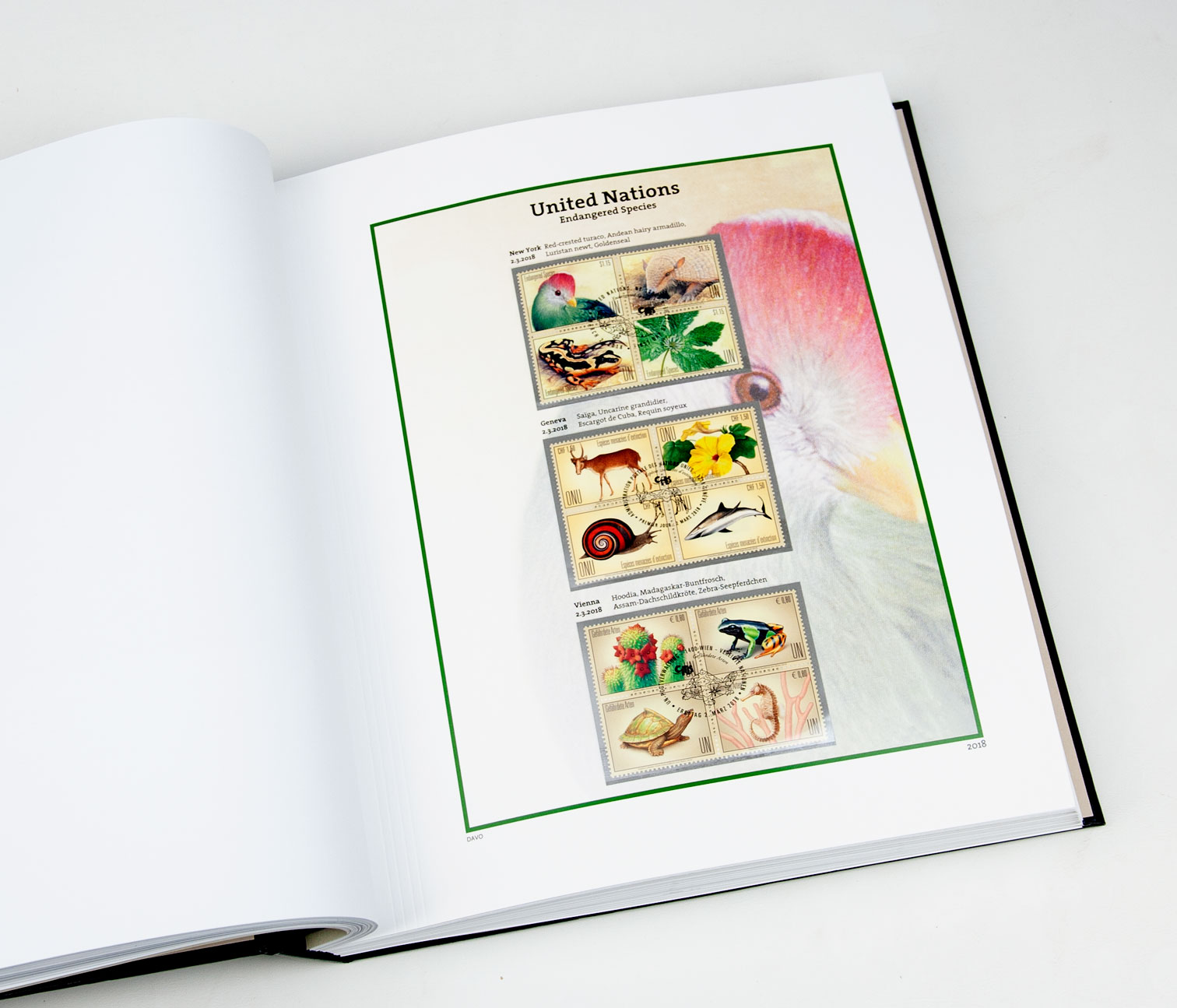 davo-luxe-suppl-ment-onu-esp-ces-menac-es-2018-timbres image 1